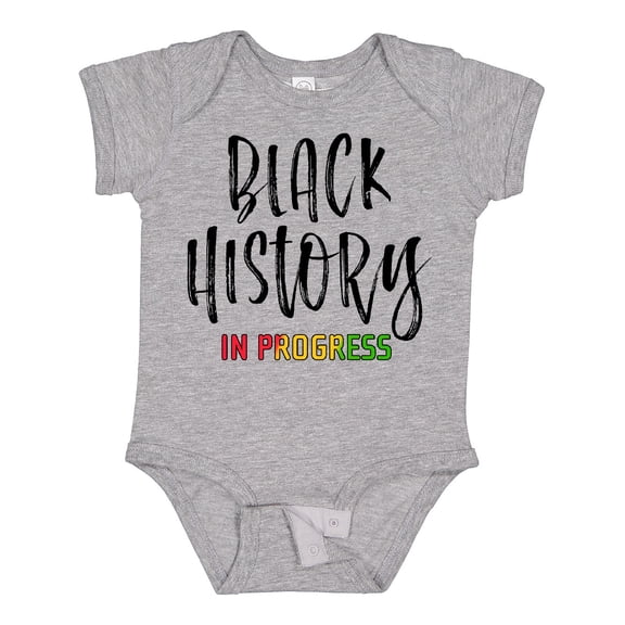 Inktastic Black History In Progress Boys or Girls Baby Bodysuit
