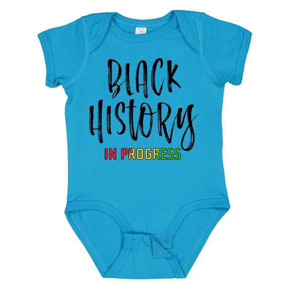 Inktastic Black History In Progress Boys or Girls Baby Bodysuit