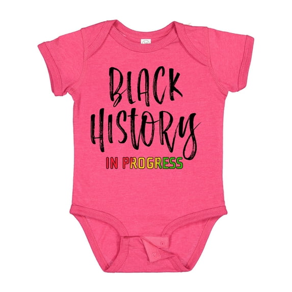 Inktastic Black History In Progress Boys or Girls Baby Bodysuit