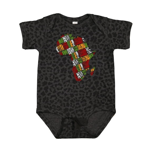 Inktastic Black History Month Africa in Handmade Textile Fabric Boys or Girls Baby Bodysuit