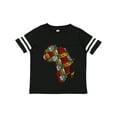 thumbnail image 1 of Inktastic Black History Month Africa in Handmade Textile Fabric Boys or Girls Toddler T-Shirt, 1 of 5