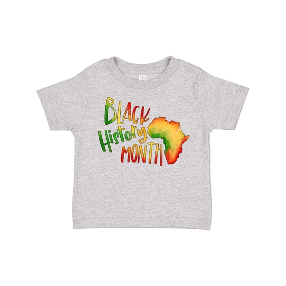 Inktastic Black History Month Africa in Red Yellow and Green Boys or Girls Toddler T-Shirt