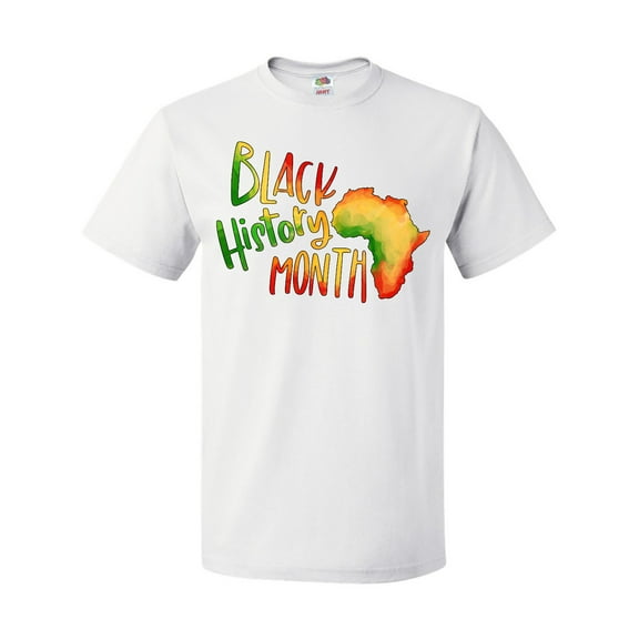 Inktastic Black History Month Africa in Red Yellow and Green T-Shirt