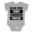 thumbnail image 1 of Inktastic Black History Month Black Pride Today Tomorrow Forever Boys or Girls Baby Bodysuit, 1 of 5