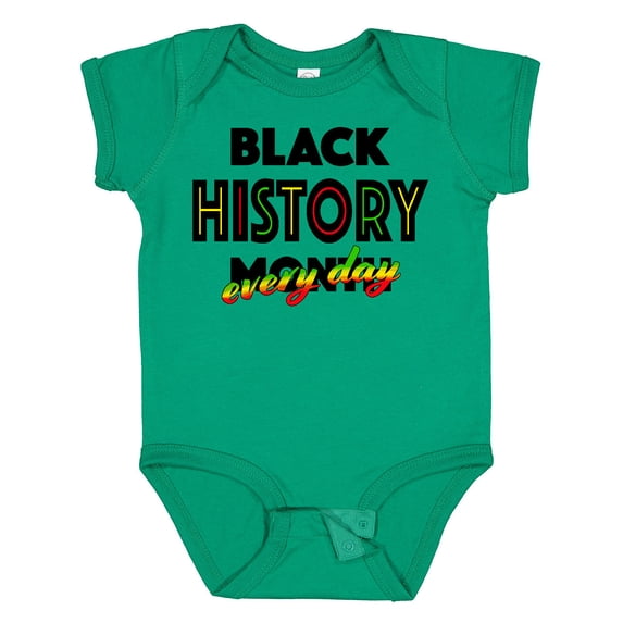 Inktastic Black History Month Every Day Boys or Girls Baby Bodysuit