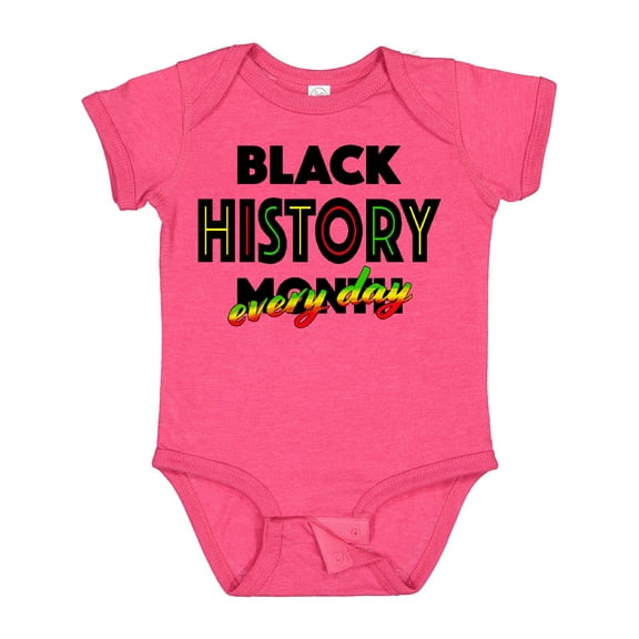 Inktastic Black History Month Every Day Boys or Girls Baby Bodysuit