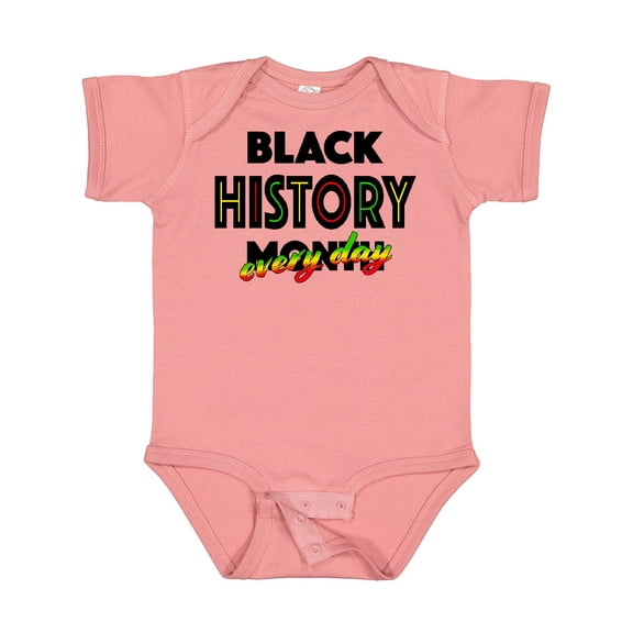 Inktastic Black History Month Every Day Boys or Girls Baby Bodysuit