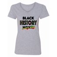 thumbnail image 1 of Inktastic Black History Month Every Day Women's V-Neck T-Shirt, 1 of 5