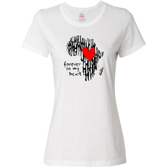 Inktastic Black History Month Forever in My Heart Ink Print Africa Women's T-Shirt