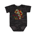 thumbnail image 1 of Inktastic Black History Month History Starts Here African Fabric Print Boys or Girls Baby Bodysuit, 1 of 5