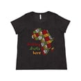 thumbnail image 1 of Inktastic Black History Month History Starts Here African Fabric Print Women's Plus Size T-Shirt, 1 of 5