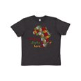 thumbnail image 1 of Inktastic Black History Month History Starts Here African Fabric Print Youth T-Shirt, 1 of 5