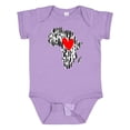 thumbnail image 1 of Inktastic Black History Month Ink Print African Heart Boys or Girls Baby Bodysuit, 1 of 5