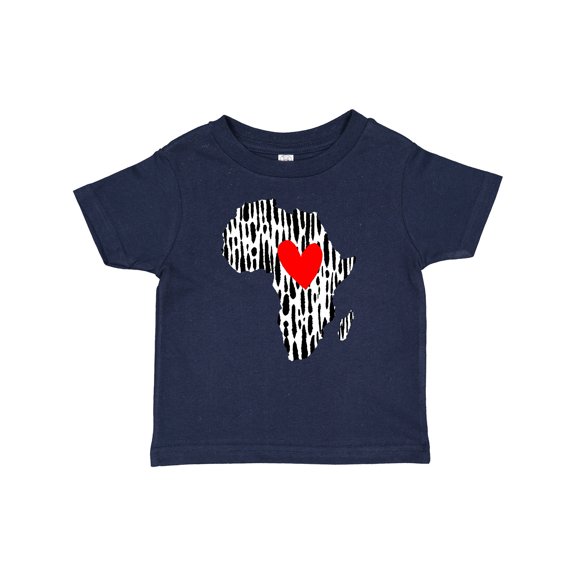 Inktastic Black History Month Ink Print African Heart Boys or Girls Baby T-Shirt