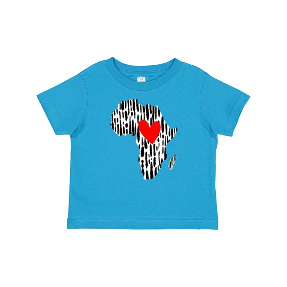 Inktastic Black History Month Ink Print African Heart Boys or Girls Baby T-Shirt