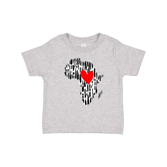Inktastic Black History Month Ink Print African Heart Boys or Girls Baby T-Shirt