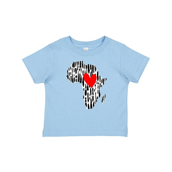 Inktastic Black History Month Ink Print African Heart Boys or Girls Baby T-Shirt