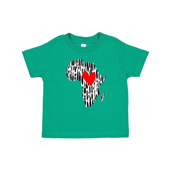 Inktastic Black History Month Ink Print African Heart Boys or Girls Baby T-Shirt