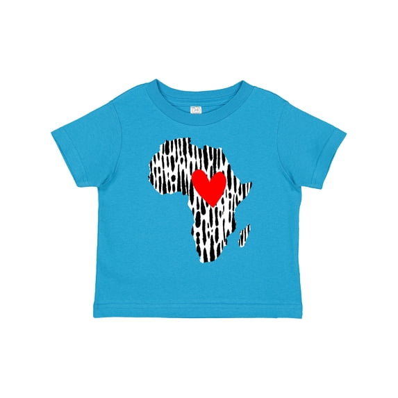 Inktastic Black History Month Ink Print African Heart Boys or Girls Toddler T-Shirt