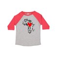 thumbnail image 1 of Inktastic Black History Month Ink Print African Heart Boys or Girls Toddler T-Shirt, 1 of 5