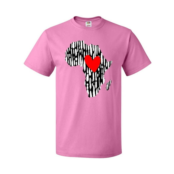 Inktastic Black History Month Ink Print African Heart T-Shirt