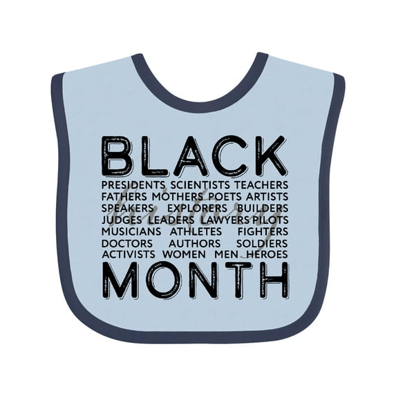 Inktastic Black History Month Occupations and Identities Boys or Girls Baby Bib