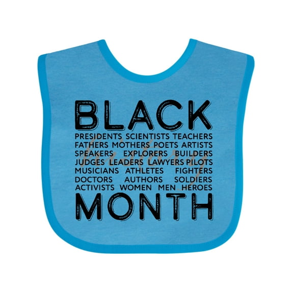 Inktastic Black History Month Occupations and Identities Boys or Girls Baby Bib