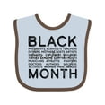 thumbnail image 1 of Inktastic Black History Month Occupations and Identities Boys or Girls Baby Bib, 1 of 4