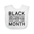 thumbnail image 1 of Inktastic Black History Month Occupations and Identities Boys or Girls Baby Bib, 1 of 4