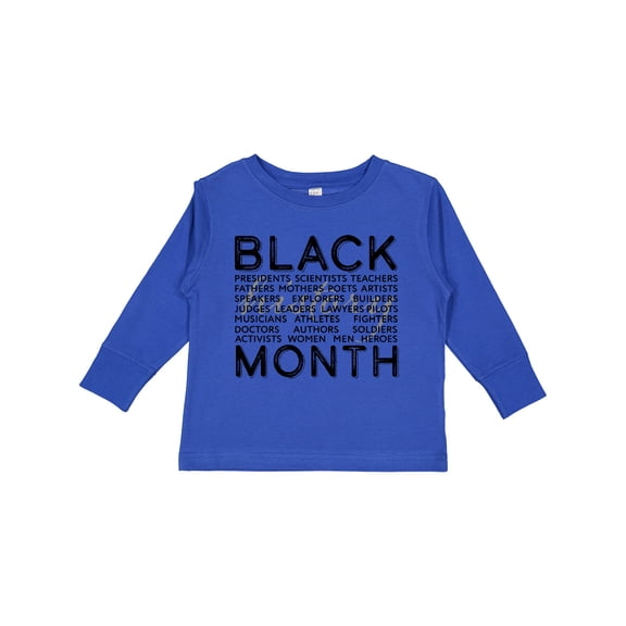 Inktastic Black History Month Occupations and Identities Boys or Girls Long Sleeve Toddler T-Shirt