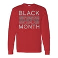 thumbnail image 1 of Inktastic Black History Month Occupations and Identities Long Sleeve T-Shirt, 1 of 5