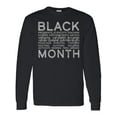 thumbnail image 1 of Inktastic Black History Month Occupations and Identities Long Sleeve T-Shirt, 1 of 5