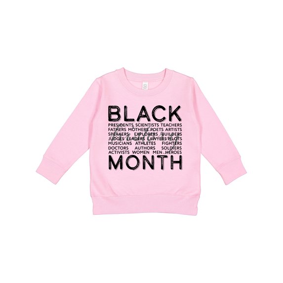 Inktastic Black History Month Occupations and Identities Toddler Sweatshirt