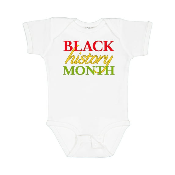 Inktastic Black History Month- Red, Green, Yellow Boys or Girls Baby Bodysuit