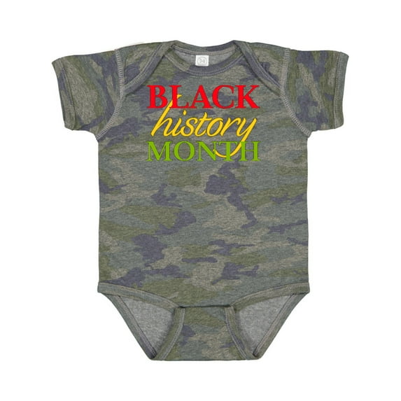 Inktastic Black History Month- Red, Green, Yellow Boys or Girls Baby Bodysuit
