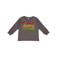 thumbnail image 1 of Inktastic Black History Month Red, Green, Yellow Boys or Girls Long Sleeve Toddler T-Shirt, 1 of 5