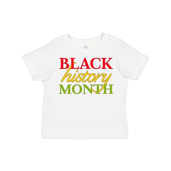 Inktastic Black History Month Red, Green, Yellow Boys or Girls Toddler T-Shirt