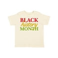 thumbnail image 1 of Inktastic Black History Month Red, Green, Yellow Boys or Girls Toddler T-Shirt, 1 of 5
