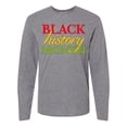 thumbnail image 1 of Inktastic Black History Month- Red, Green, Yellow Long Sleeve T-Shirt, 1 of 5