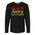 thumbnail image 1 of Inktastic Black History Month- Red, Green, Yellow Long Sleeve T-Shirt, 1 of 5