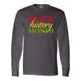 thumbnail image 1 of Inktastic Black History Month- Red, Green, Yellow Long Sleeve T-Shirt, 1 of 5