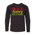 thumbnail image 1 of Inktastic Black History Month- Red, Green, Yellow Long Sleeve Youth T-Shirt, 1 of 5