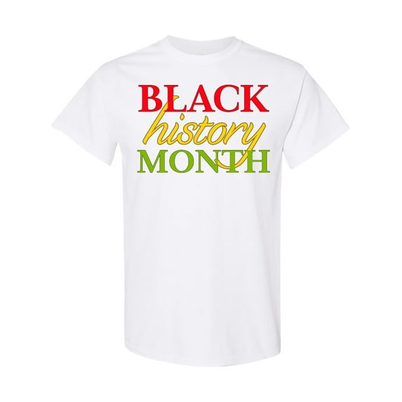 Inktastic Black History Month Red, Green, Yellow T-Shirt