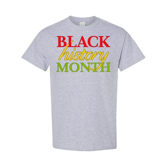 Inktastic Black History Month Red, Green, Yellow T-Shirt