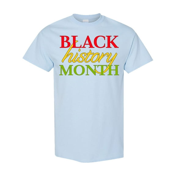 Inktastic Black History Month Red, Green, Yellow T-Shirt