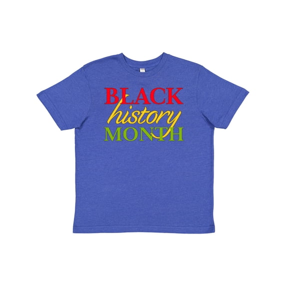 Inktastic Black History Month- Red, Green, Yellow Youth T-Shirt