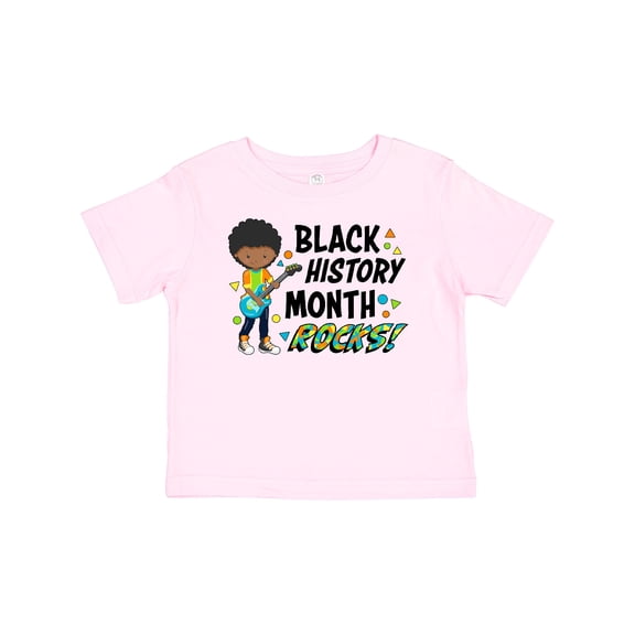 Inktastic Black History Month Rocks- Boy with Guitar Boys or Girls Baby T-Shirt