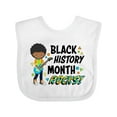 thumbnail image 1 of Inktastic Black History Month Rocks- boy with guitar Boys or Girls Baby Bib, 1 of 4