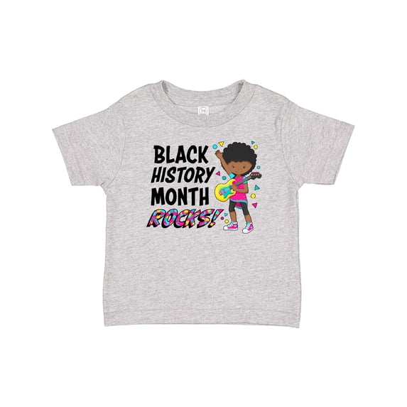 Inktastic Black History Month Rocks- girl with guitar Boys or Girls Baby T-Shirt