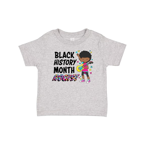 Inktastic Black History Month Rocks- girl with guitar Boys or Girls Baby T-Shirt